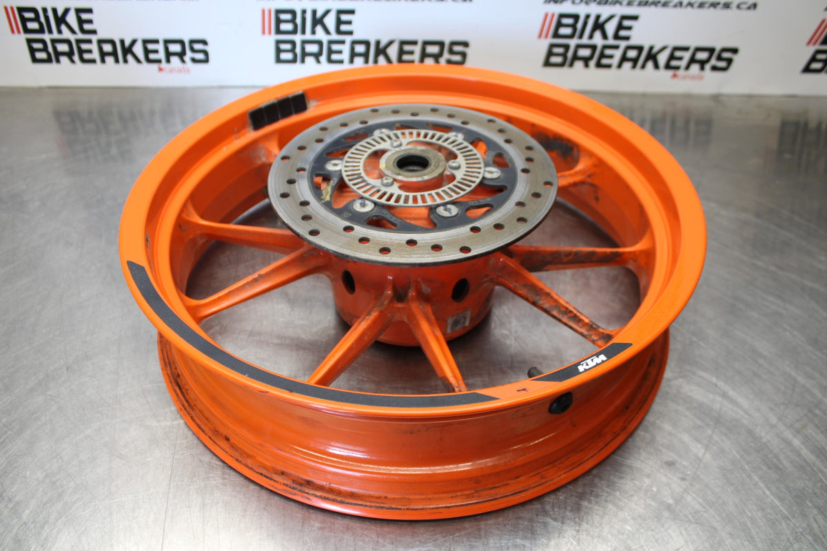 17-22 KTM 390 DUKE REAR WHEEL BACK RIM & ROTOR  BB180