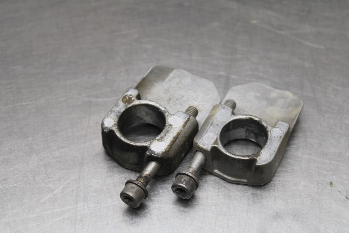 19 BMW F750GS SWINGARM CHAIN TENSIONER ADJUSTMENT BRACKETS  BB938