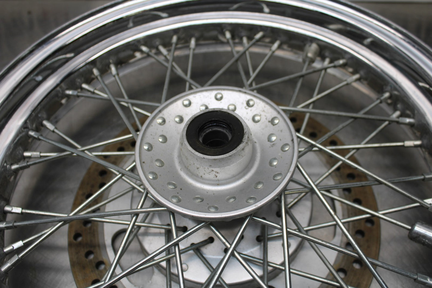 08 KAWASAKI VULCAN 900 FRONT WHEEL FRONT RIM & DISC ROTOR BB184