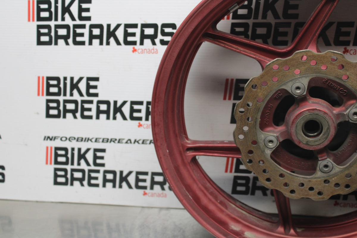 08 KAWASAKI NINJA 650 EX650 REAR WHEEL BACK RIM & ROTOR BB797