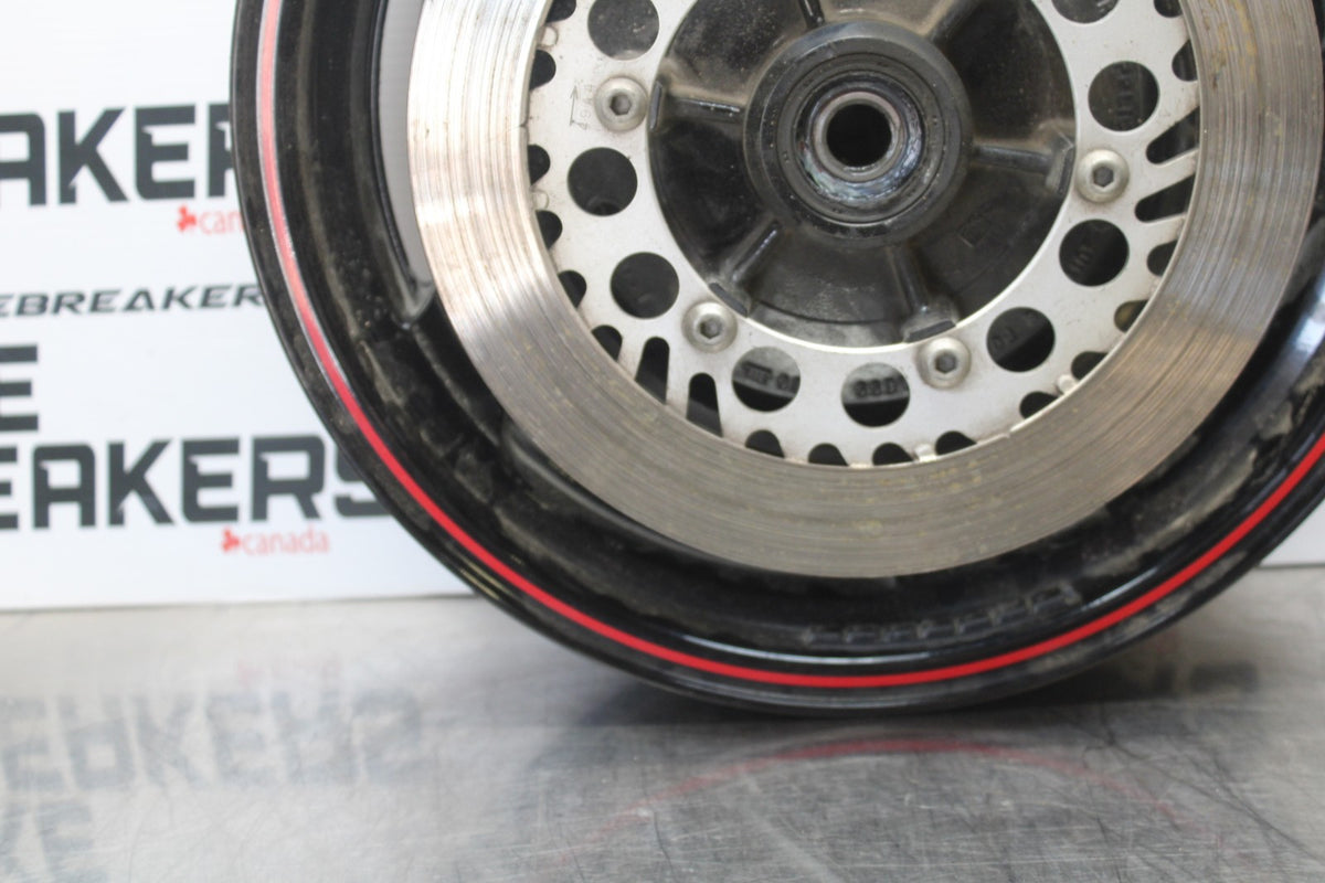 93-07 YAMAHA VMAX 1200 REAR WHEEL BACK RIM & ROTOR BB197