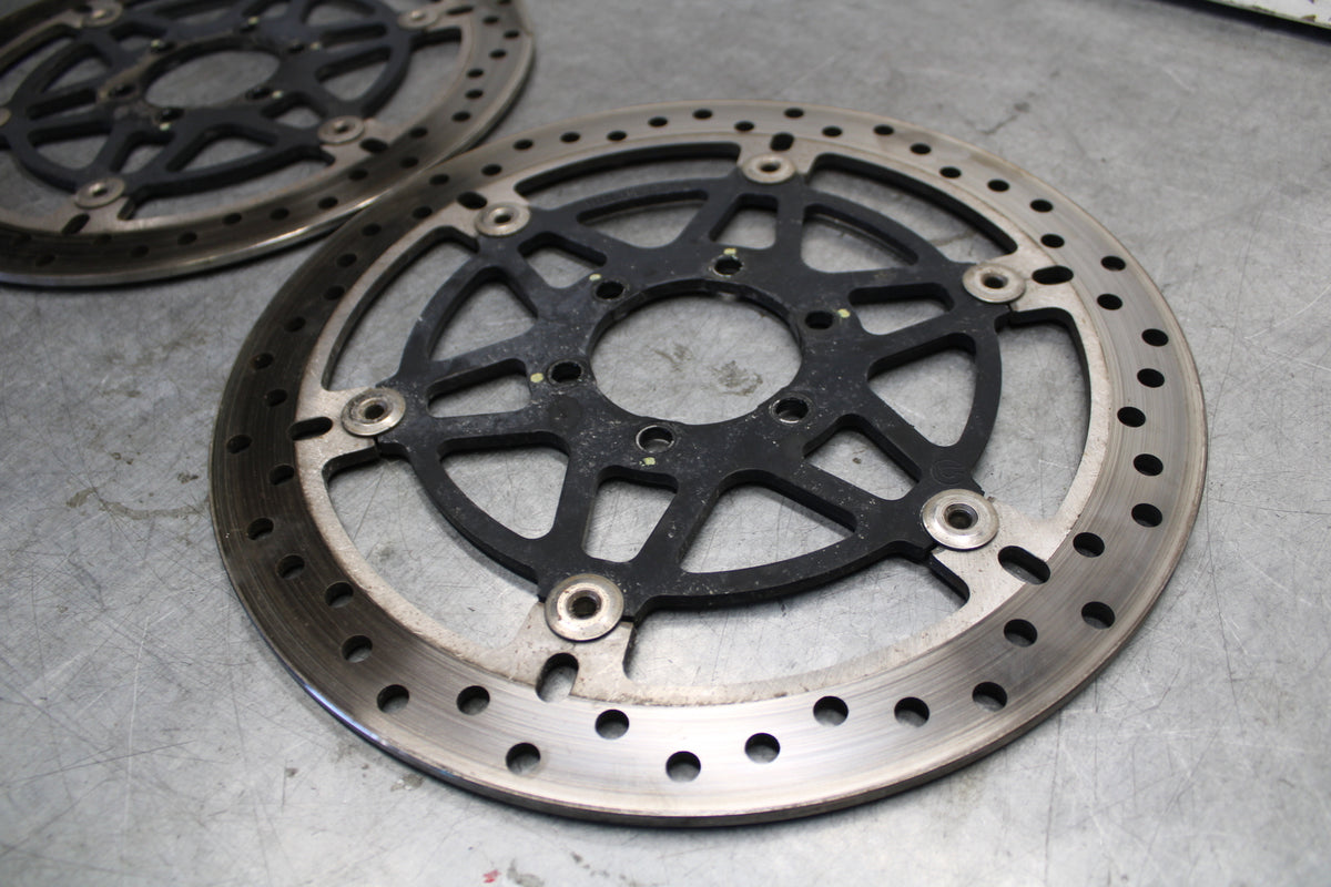 06-07 DUCATI MONSTER 695 FRONT LEFT RIGHT BRAKE ROTORS DISCS BB674
