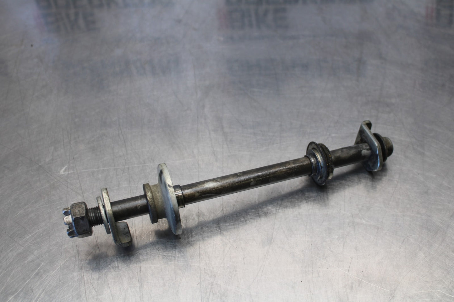 08-18 KAWASAKI KLR650 REAR AXLE BACK WHEEL RIM PIVOT BOLT AXEL BB183