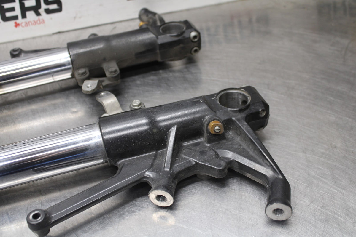 08-09 KAWASAKI NINJA ZX14R FRONT FORKS SHOCK SUSPENSION SET PAIR BB932