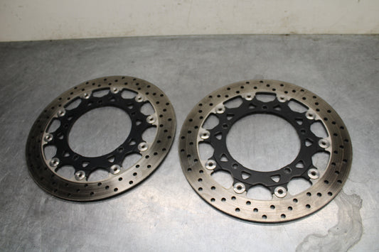 03-05 YAMAHA YZF R6  FRONT LEFT RIGHT BRAKE ROTORS DISCS BB132