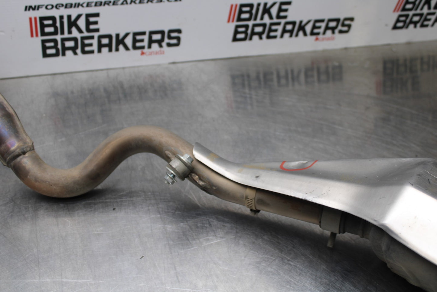 13-17 KAWASAKI NINJA 300 EX300 FULL EXHAUST SYSTEM HEADERS PIPE MUFFLER  BB187