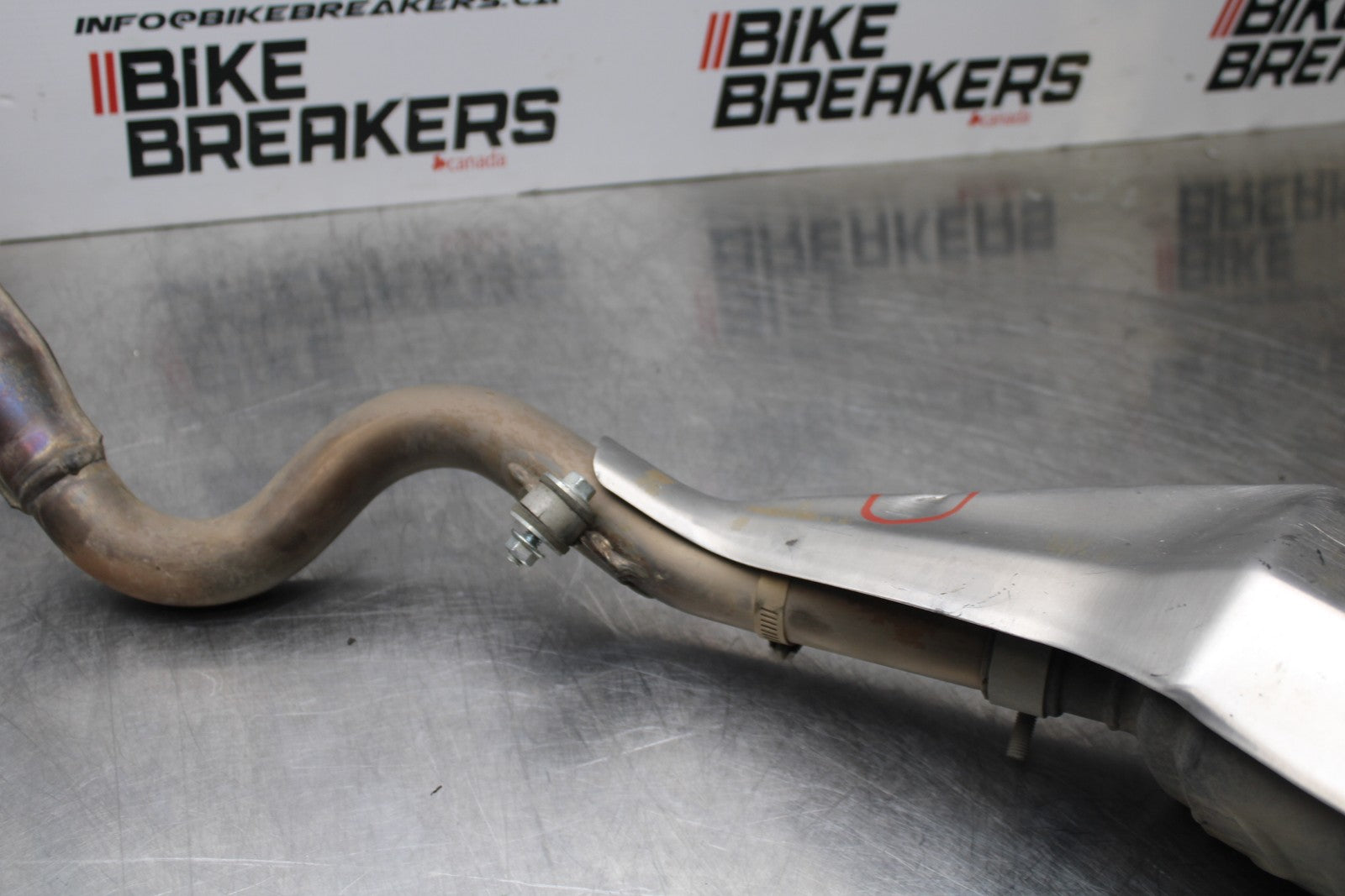 13-17 KAWASAKI NINJA 300 EX300 FULL EXHAUST SYSTEM HEADERS PIPE MUFFLER  BB187