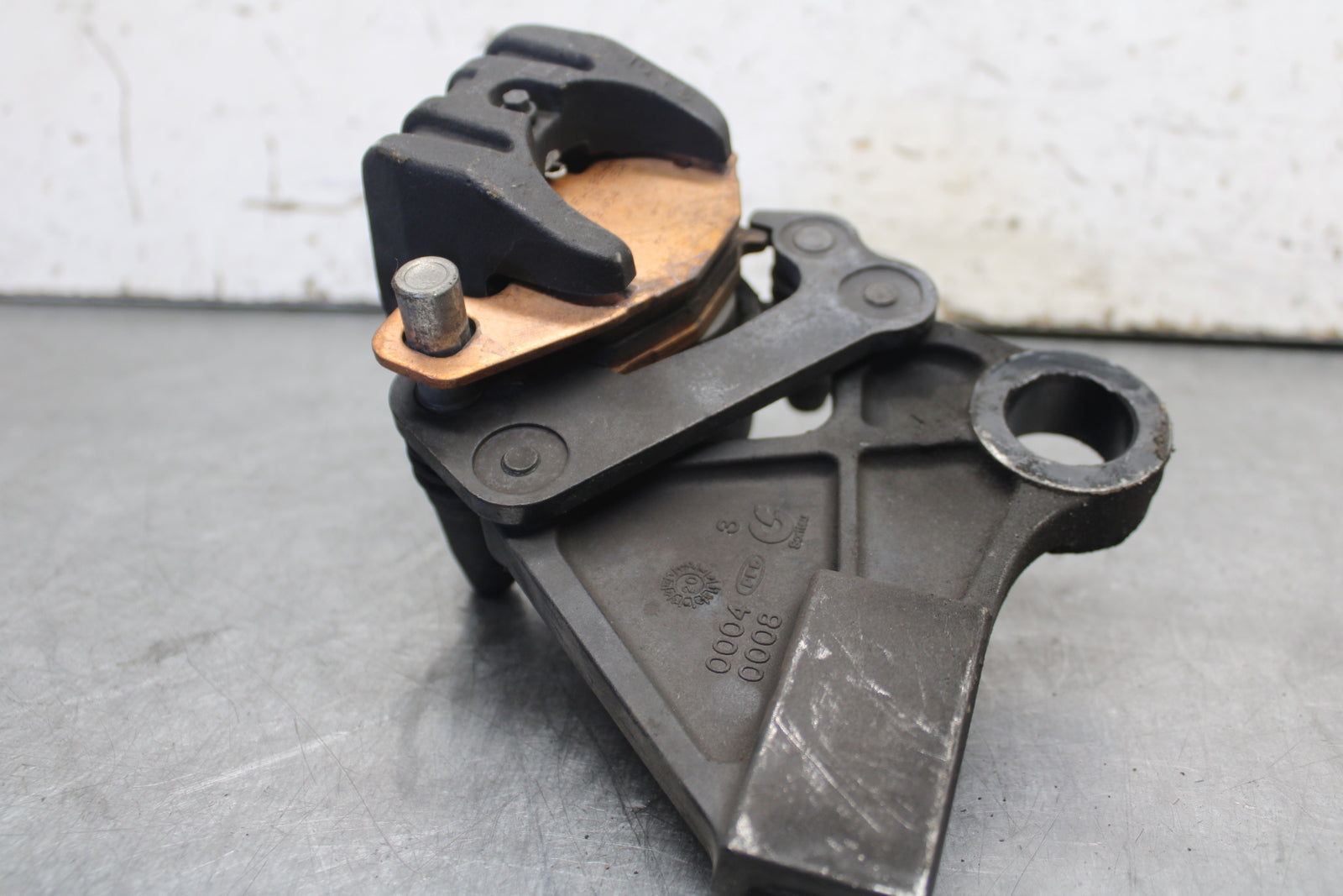 09-12 KAWASAKI NINJA ZX6R REAR BACK BRAKE CALIPER W MOUNT BRACKET BB698