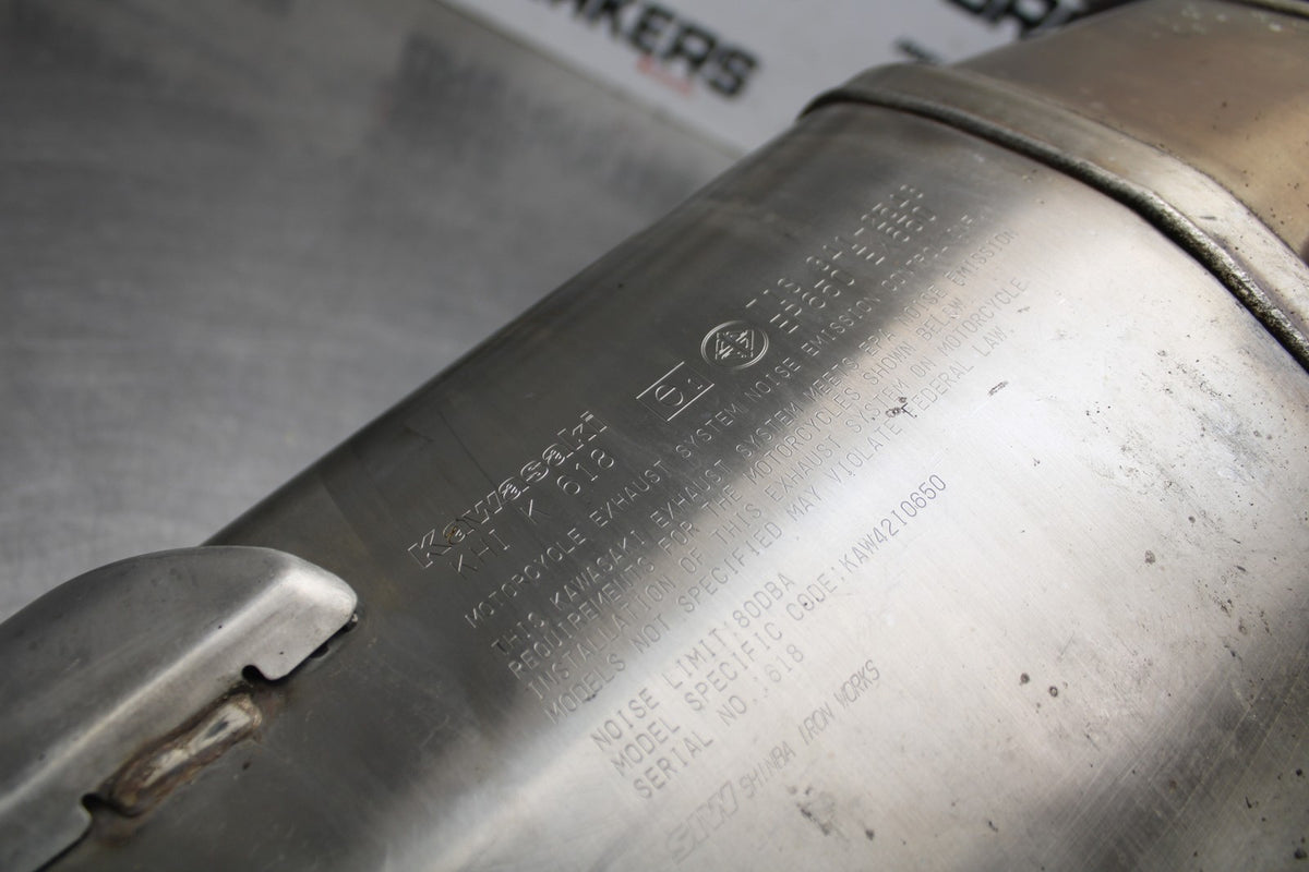 12-16 KAWASAKI NINJA 650 EX650F ABS FULL EXHAUST SYSTEM PIPE MUFFLER  BB860