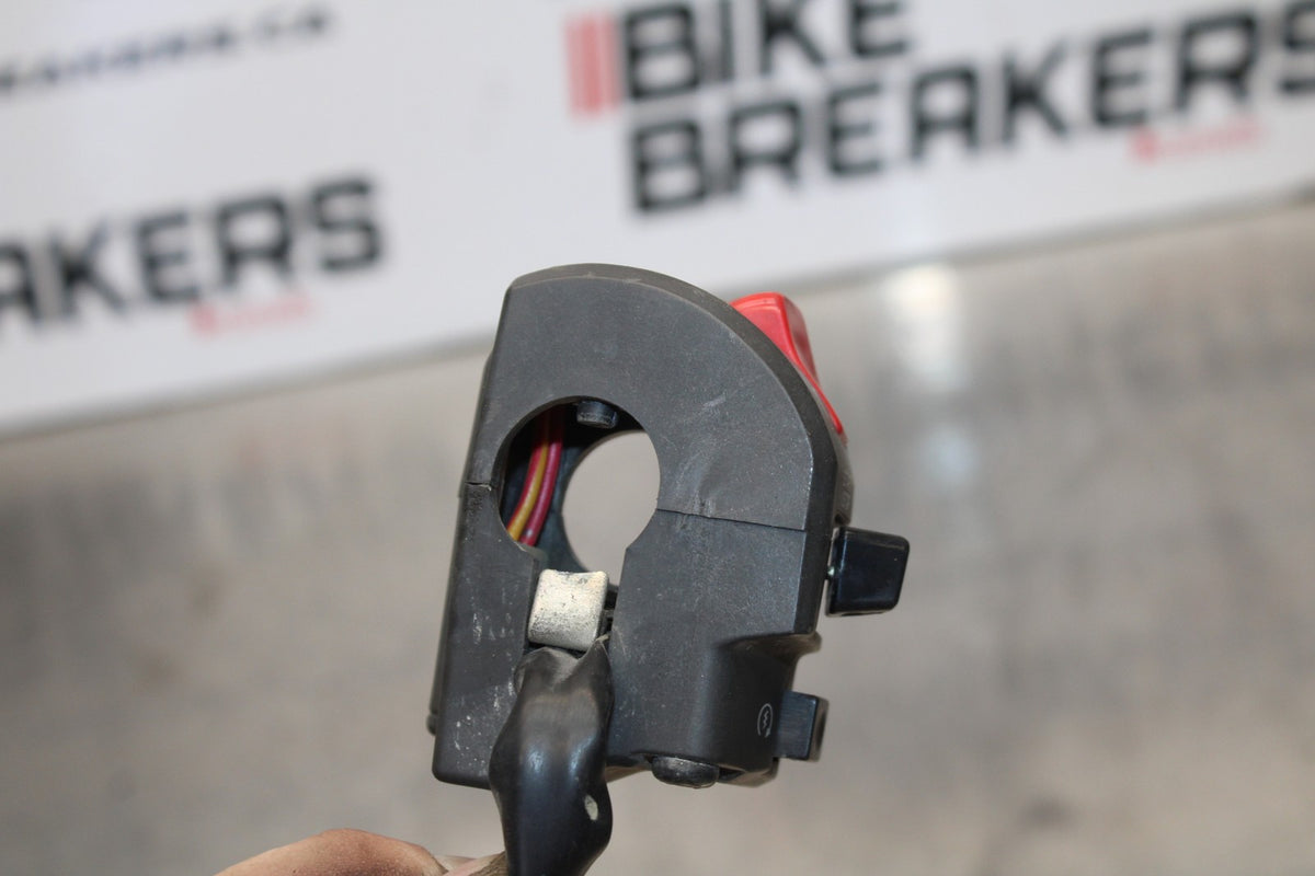 2007 Kawasaki Ninja ZX6R ZX600P RIGHT CLIP ON HANDLE KILL OFF START SWITCH BB175
