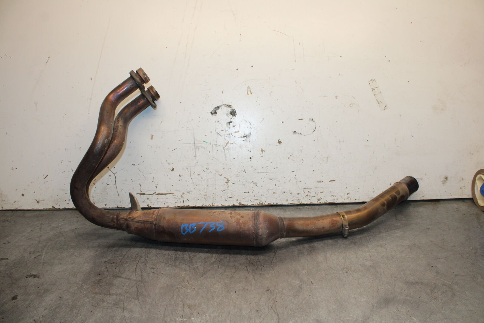 19-22 KAWASAKI Z400 EXHAUST HEADER PIPES MANIFOLD BB738