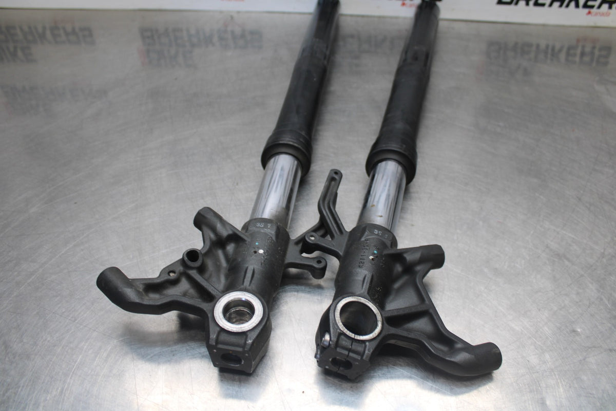 13-18 KAWASAKI NINJA ZX6R FRONT FORKS SHOCK SUSPENSION SET PAIR BB915