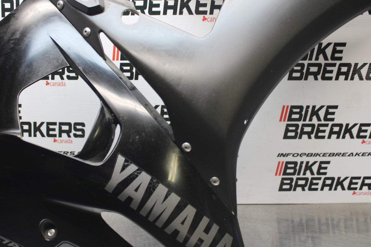 08-09 YAMAHA YZF R6S RIGHT LOWER MID UPPER SIDE FAIRING COWL  BB796