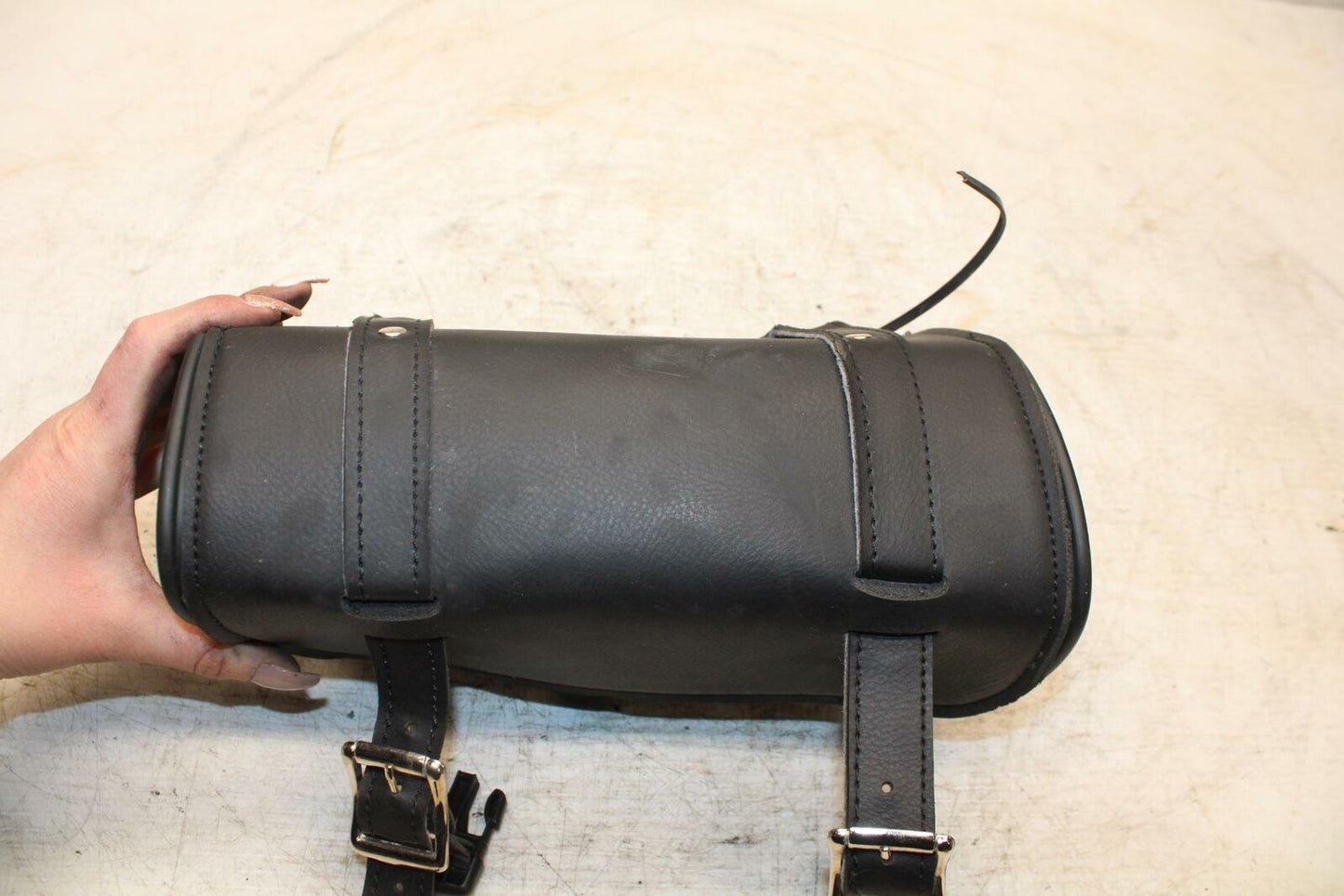 06-21 KAWASAKI VULCAN 900 SIDE CARGO LUGGAGE SADDLEBAG BAG COMPARTMENT BB363