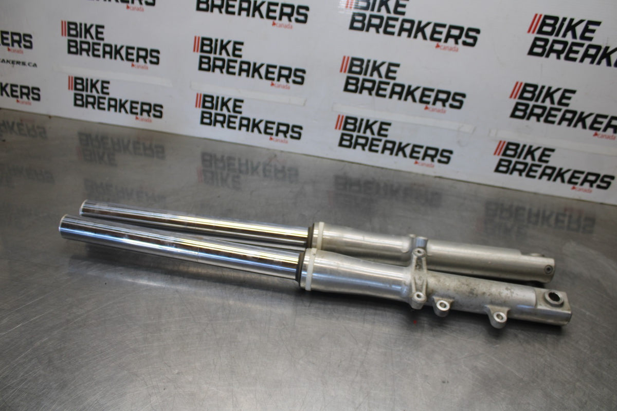 08 YAMAHA V STAR 1100 XVS1100AW CLASSIC FRONT FORKS SHOCK SUSPENSION SET BB916