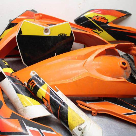13 KTM 350 SXF PLASTICS BODY KIT FENDERS FAIRINGS COWLS BB104