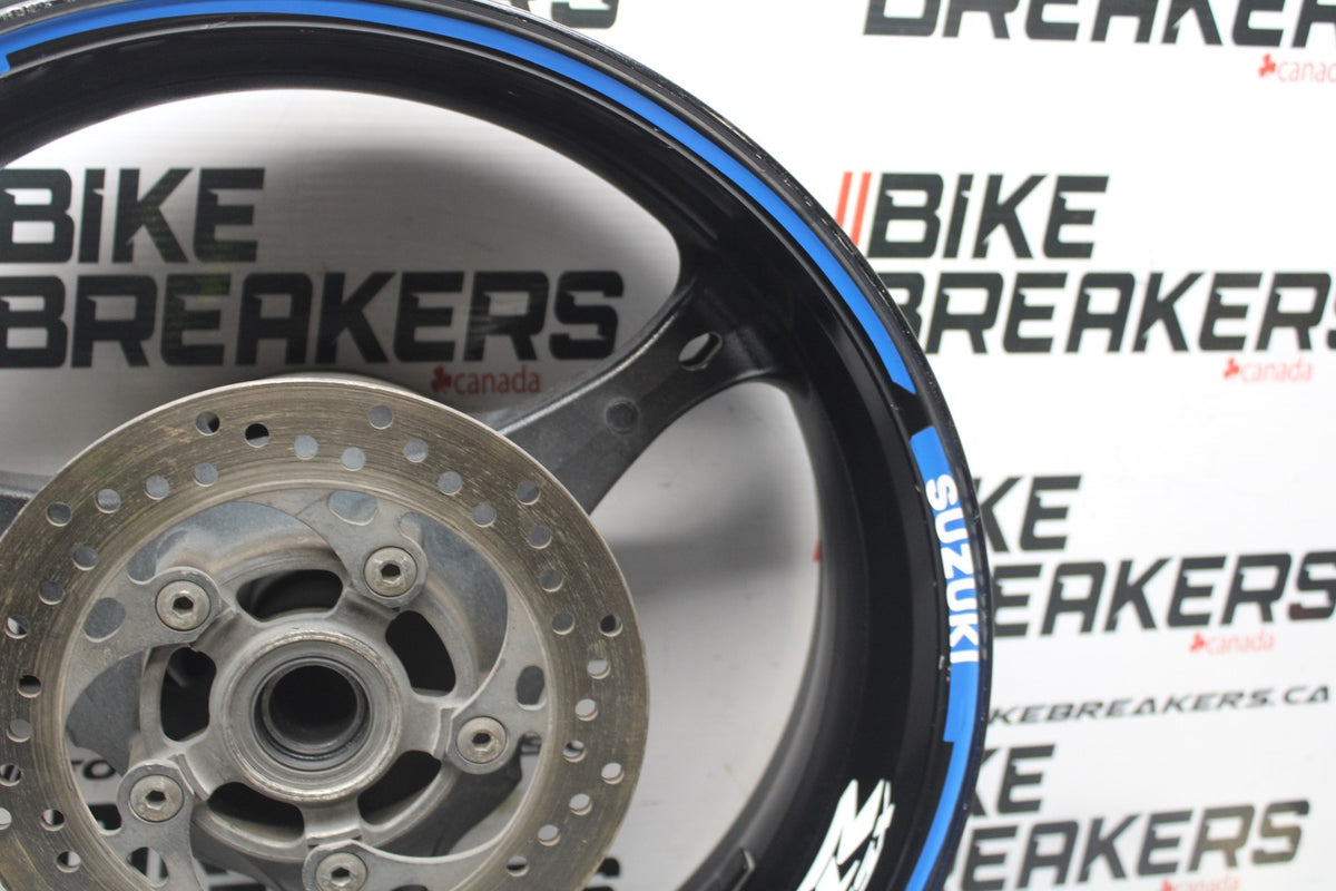 06-07 SUZUKI GSXR 600 REAR WHEEL BACK RIM & ROTOR BB845