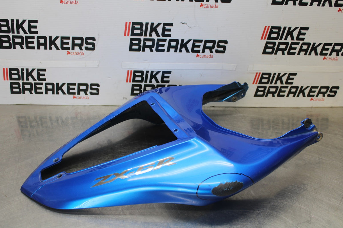 07-08 KAWASAKI NINJA ZX6R REAR BACK TAIL FAIRING COWL SHROUD BB896