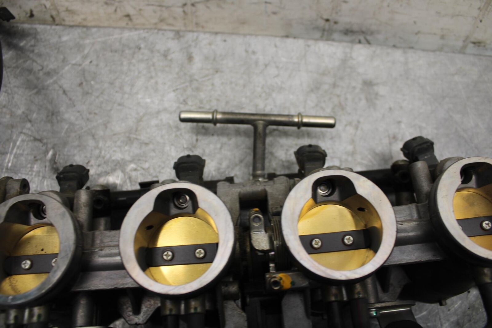 2009 Kawasaki Ninja ZX6R ZX600R MAIN FUEL INJECTORS / THROTTLE BODIES BB538