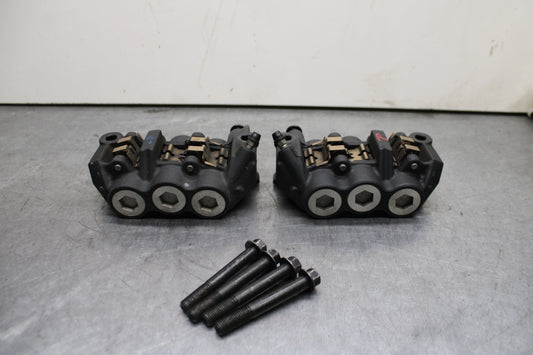 09-14 YAMAHA YZF R1 RIGHT LEFT FRONT BRAKE CALIPER SET PAIR CALIPERS BB118