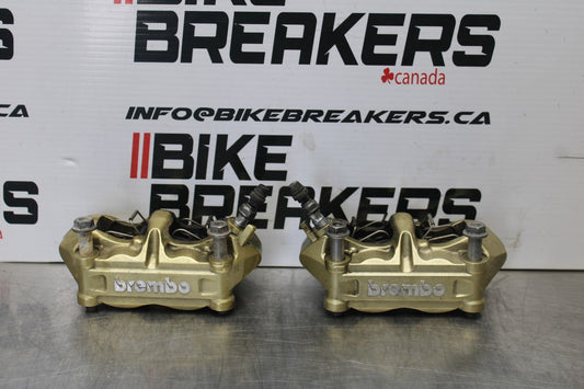 12-14 BMW S1000RR RIGHT LEFT FRONT BRAKE CALIPER SET PAIR CALIPERS BB204
