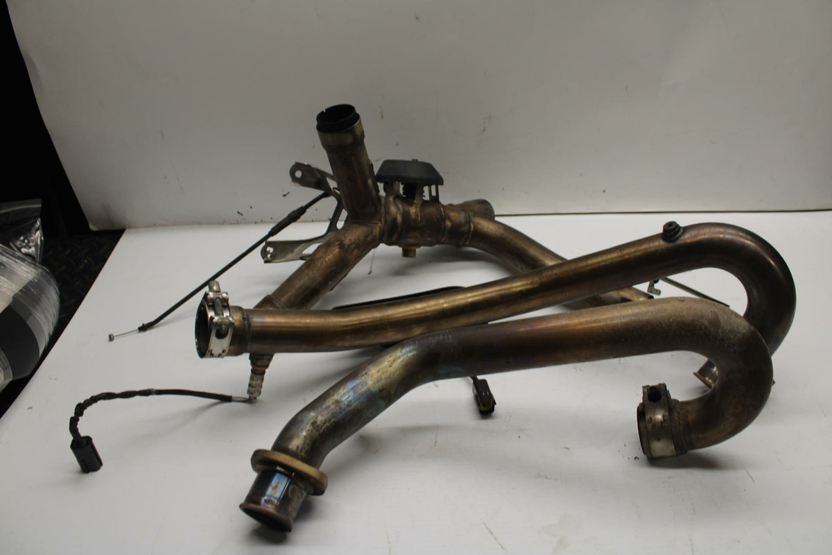 12 DUCATI MONSTER 796 EXHAUST HEADER PIPES MANIFOLD BB276