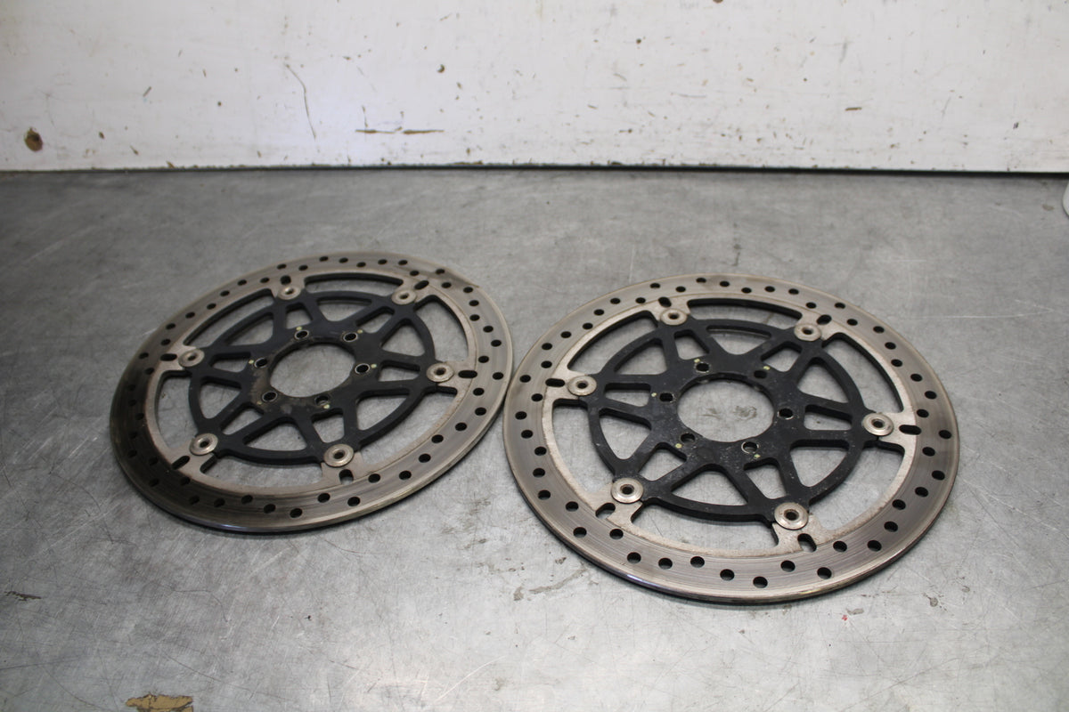 06-07 DUCATI MONSTER 695 FRONT LEFT RIGHT BRAKE ROTORS DISCS BB674