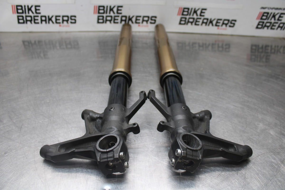 08 KAWASAKI NINJA ZX10R FRONT FORKS SHOCK SUSPENSION SET PAIR BB902