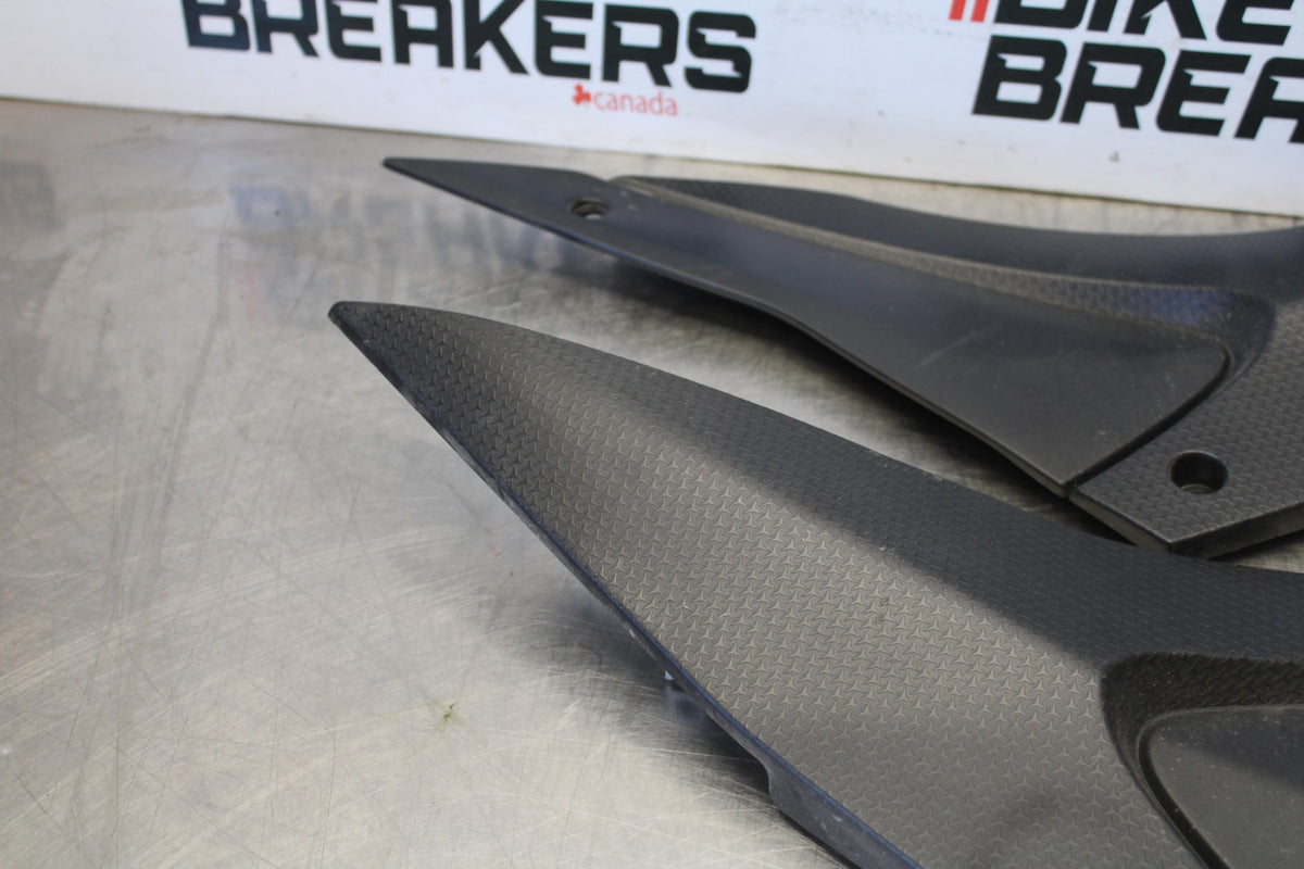 24 APRILIA TUONO V4 1100 FACTORY ABS RIGHT LEFT GAS FUEL TANK PANEL COVERS BB887