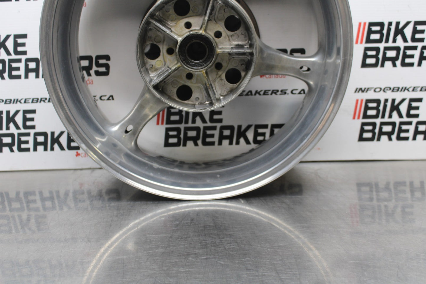07 SUZUKI GSXR1000 REAR WHEEL BACK RIM & ROTOR BRAKE DISC BB770