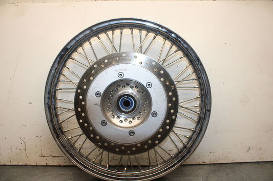 10-13 HONDA SHADOW RS 750 VT750RS FRONT WHEEL AND BRAKE DISC ROTOR BB718