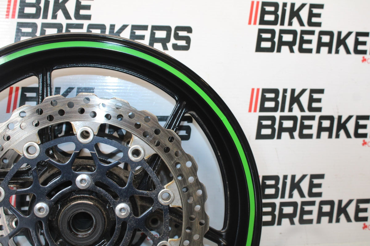 08 KAWASAKI NINJA ZX10R FRONT WHEEL FRONT RIM & ROTORS BB902