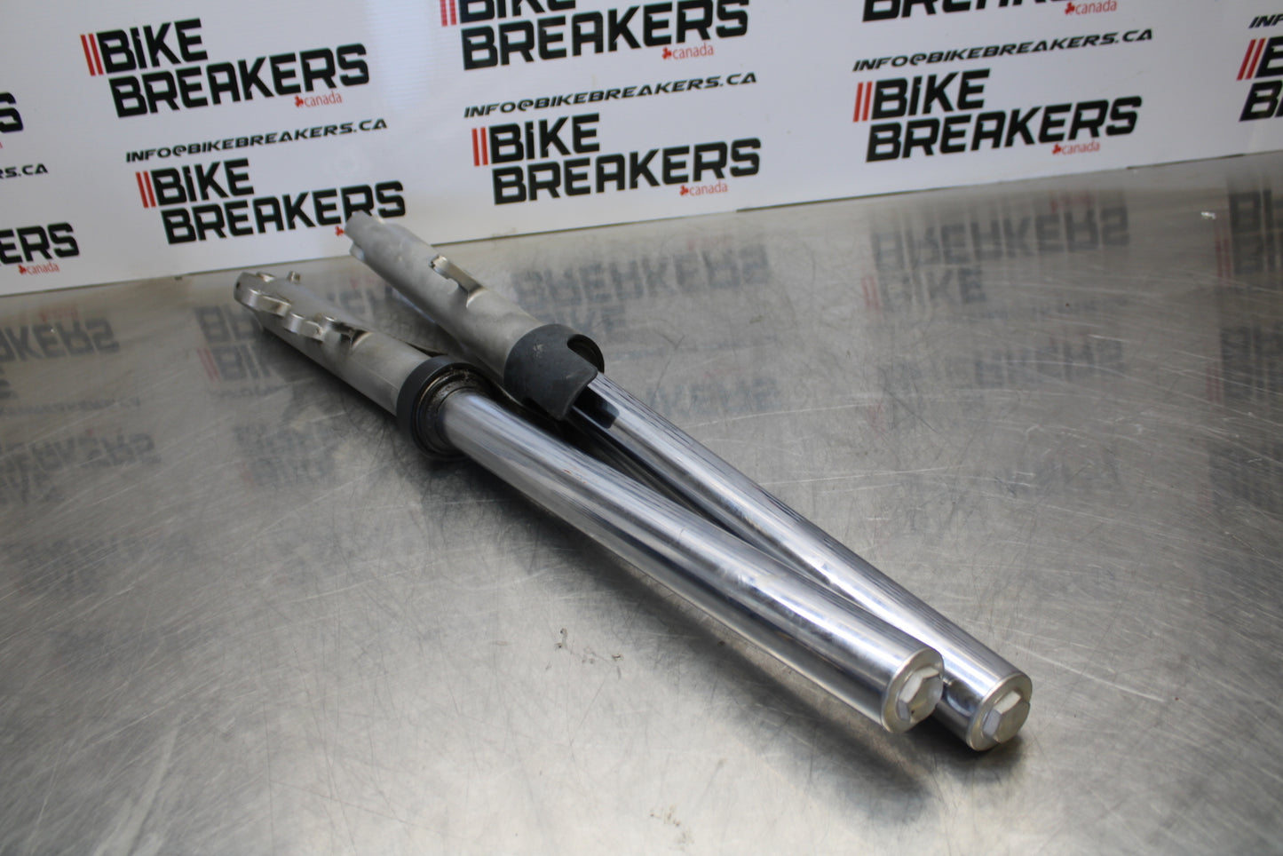 09-15 YAMAHA FZ6R FRONT FORKS SHOCK SUSPENSION SET PAIR BB161