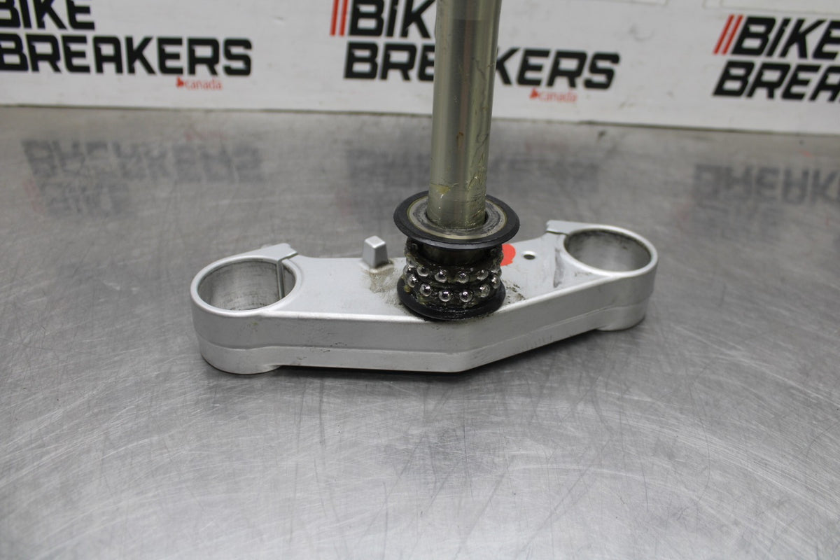 08-16 YAMAHA YZF R6 FRONT FORKS CLAMP LOWER TRIPLE TREE STEM BB929