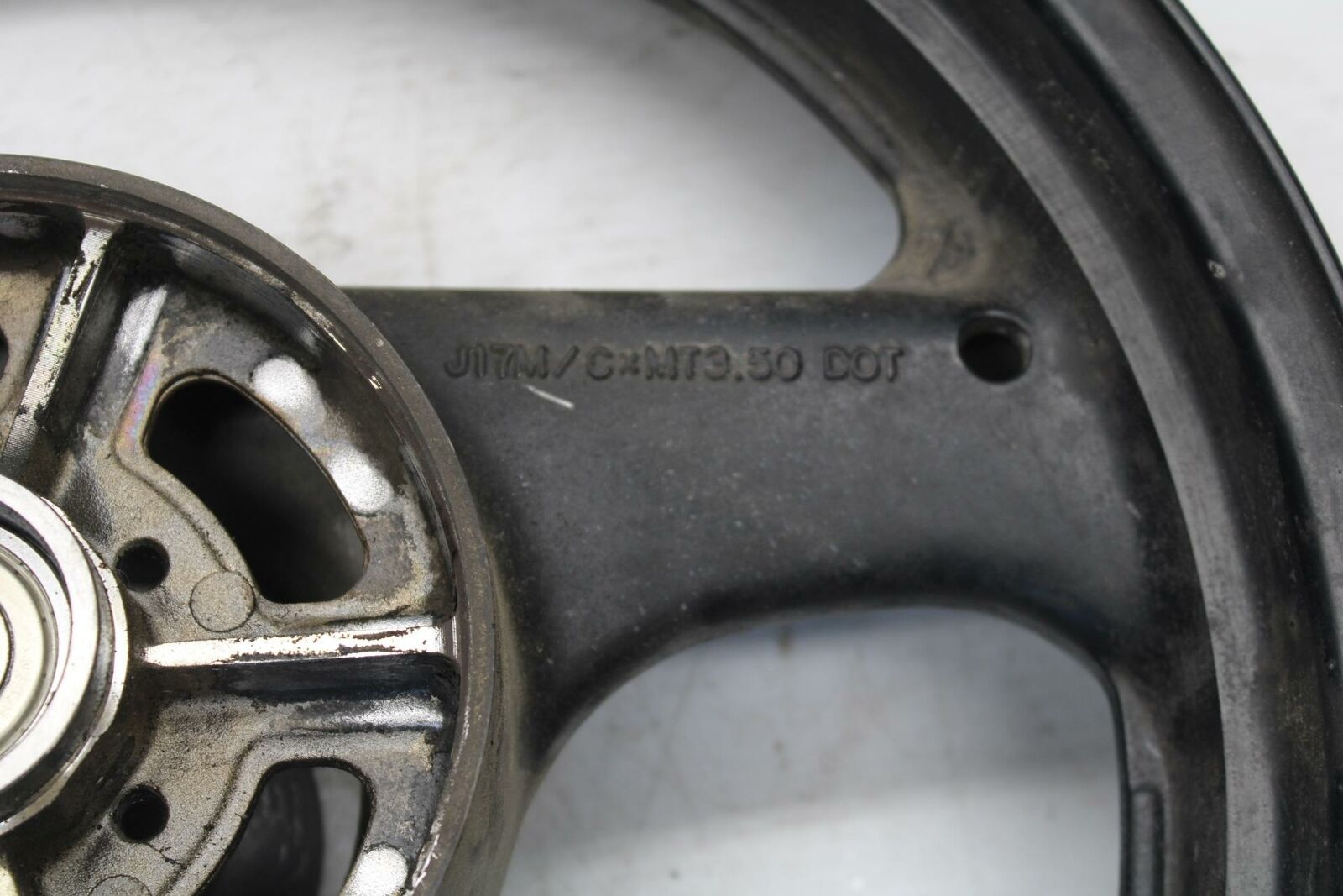 04-09 SUZUKI GS500F REAR WHEEL BACK RIM W TIRE 64111-34C01-291 BB261