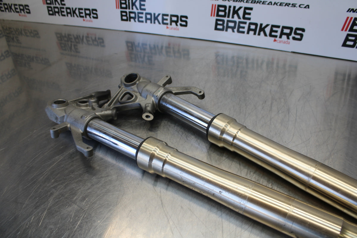 07 KAWASAKI Z1000 FRONT FORKS SHOCK SUSPENSION SET PAIR BB148