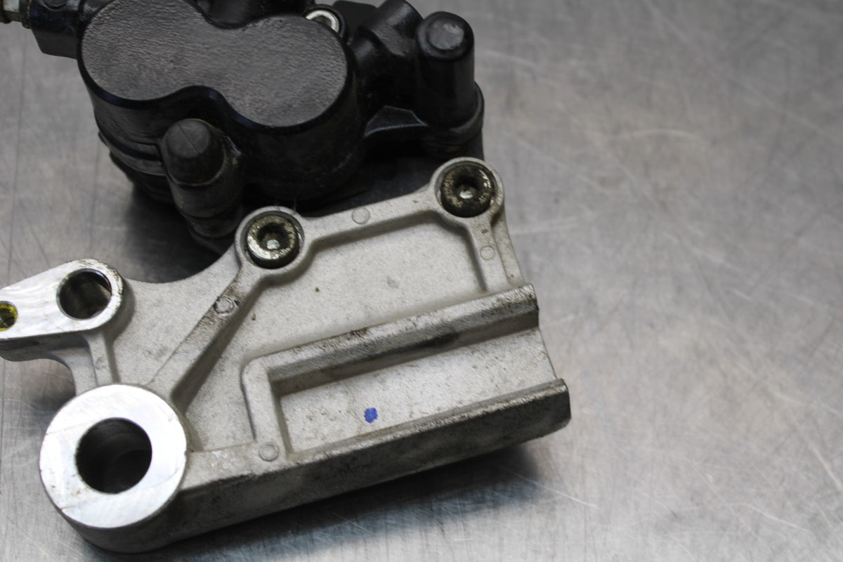 13-17 KAWASAKI NINJA 300 EX300 ABS REAR BACK BRAKE CALIPER W MOUNT BRACKET BB187