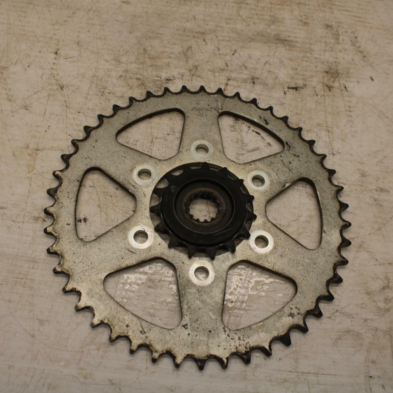 11-12 KAWASAKI NINJA 400 EX400 C REAR FRONT SPROCKET BB358