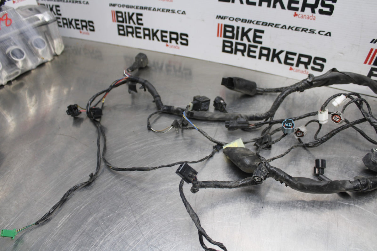 08 KAWASAKI NINJA 650 EX650 MAIN ENGINE WIRING HARNESS MOTOR WIRE LOOM BB797