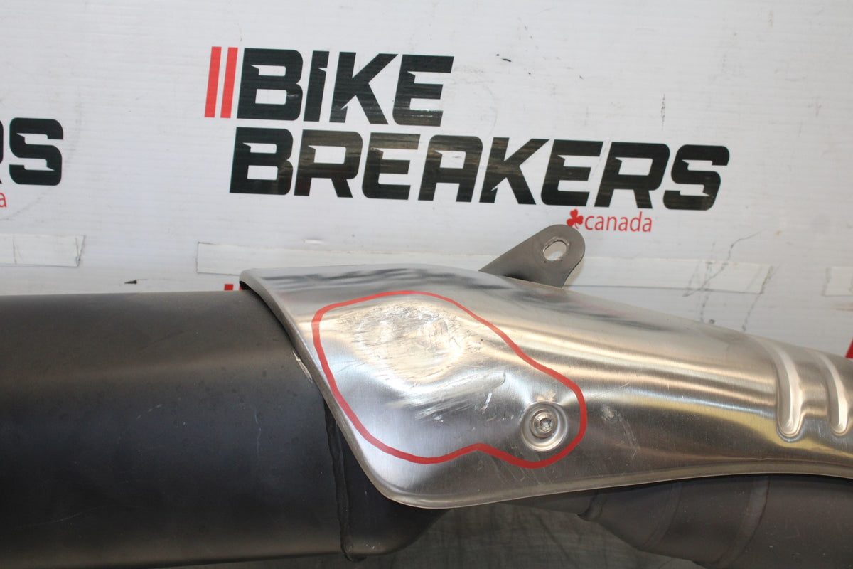 16 APRILIA TUONO V4 1100 EXHAUST PIPE MUFFLER SLIP ON CAN SILENCER BB905