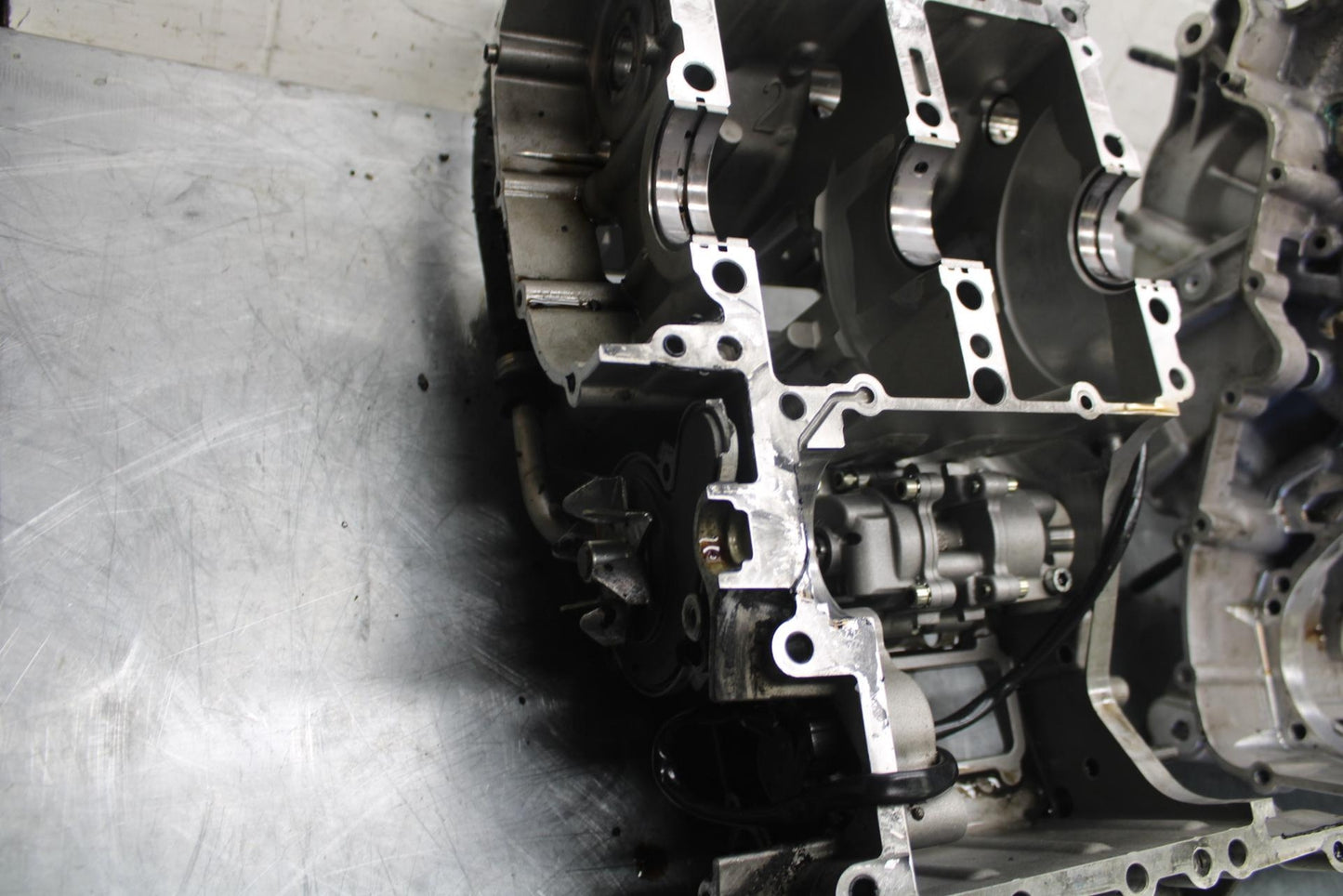 2010 Aprilia RSV1000R ENGINE MOTOR CRANKCASE CRANK CASES BLOCK BB513