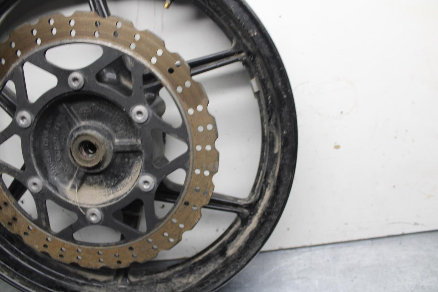 08-12 KAWASAKI NINJA 250R EX250J FRONT WHEEL RIM DISC ROTOR BB612