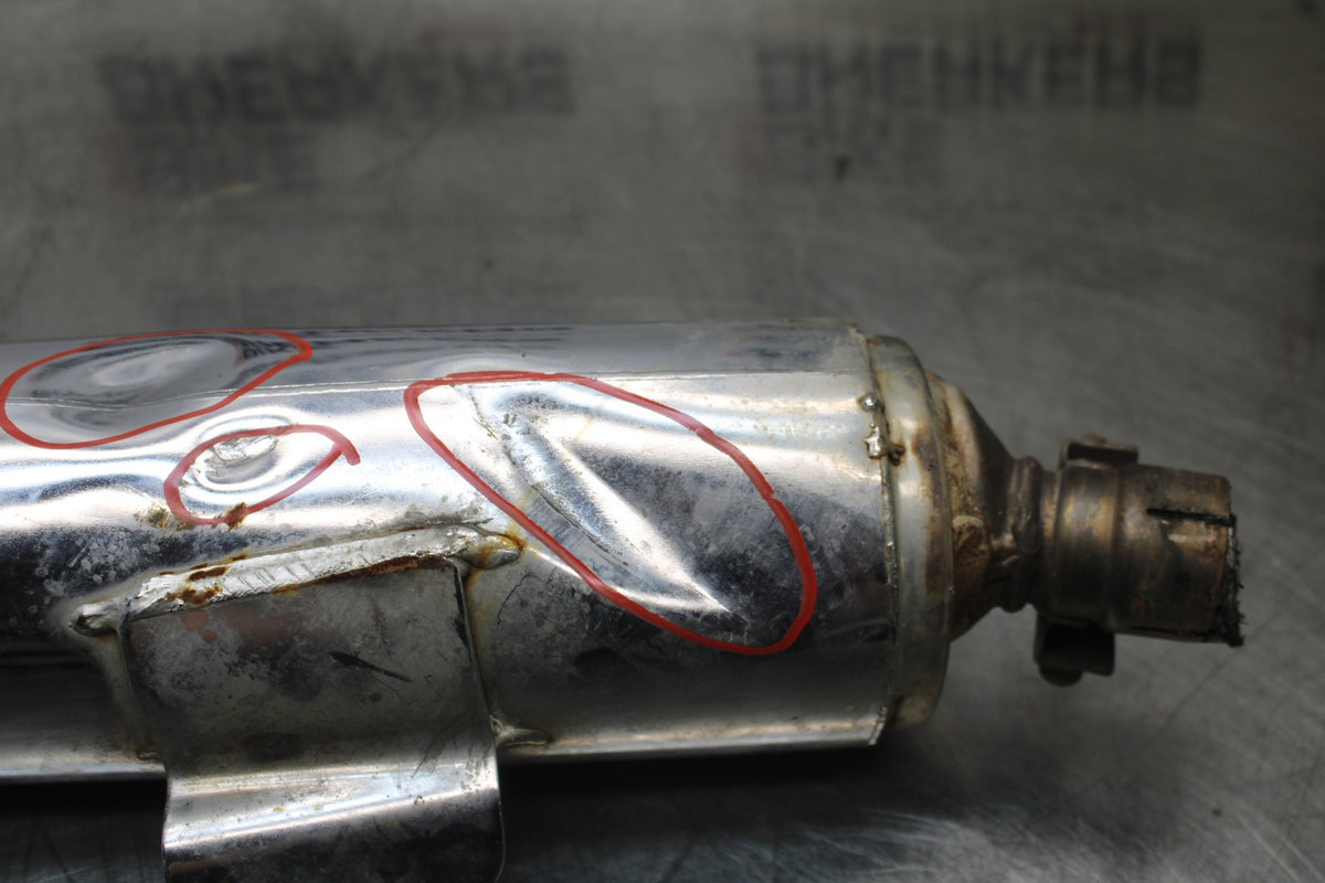 09 KAWASAKI NINJA 250R EXHAUST PIPE MUFFLER SLIP ON CAN SILENCER BB824