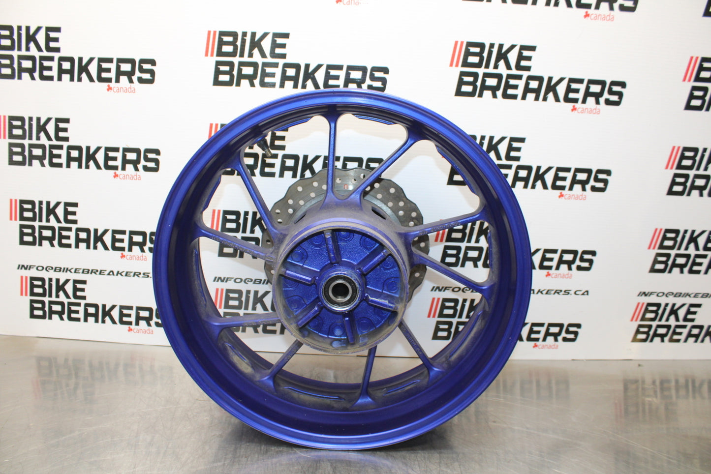 14-17 YAMAHA FZ07 REAR WHEEL BACK RIM & ROTOR BB162