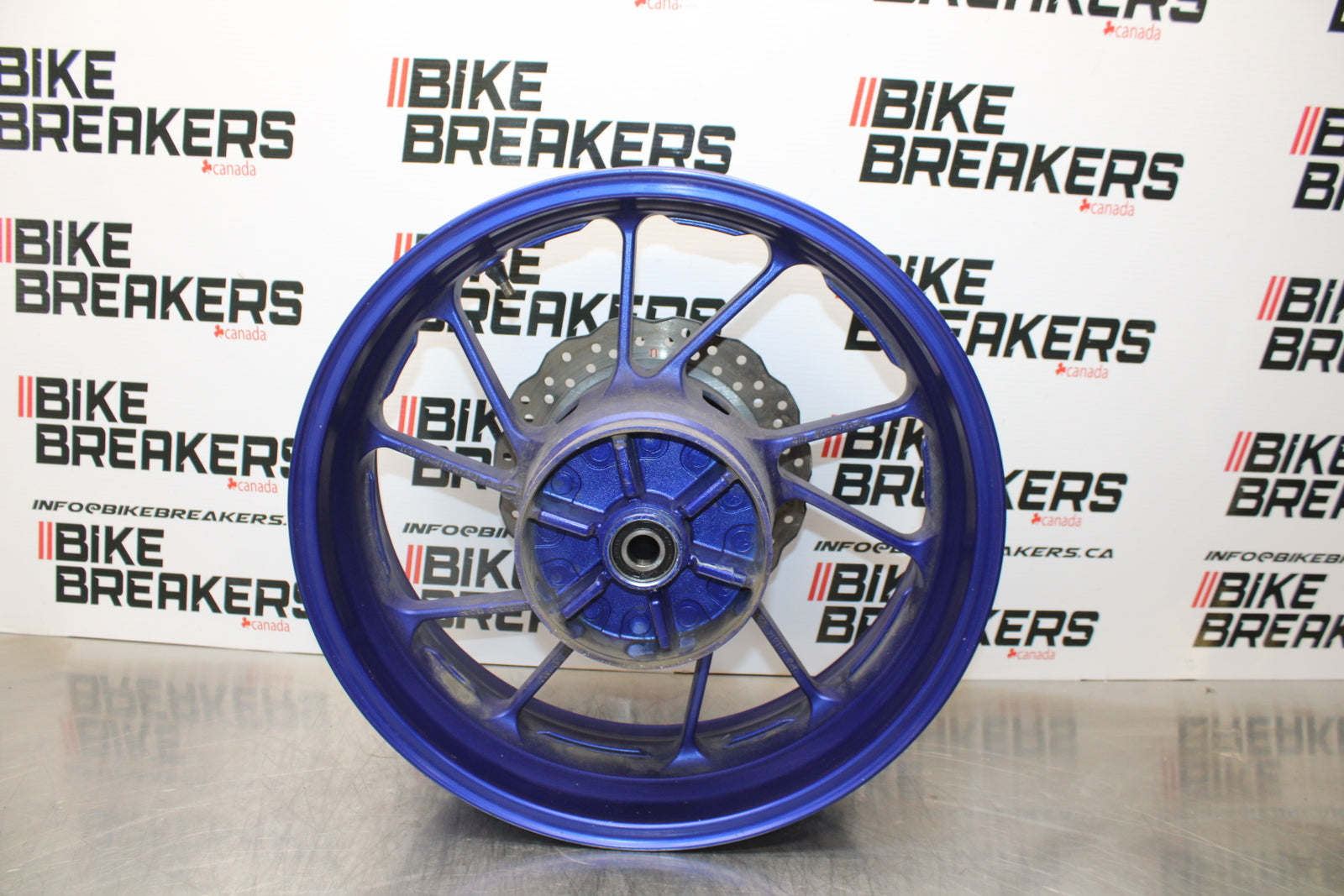 14-17 YAMAHA FZ07 REAR WHEEL BACK RIM & ROTOR BB162