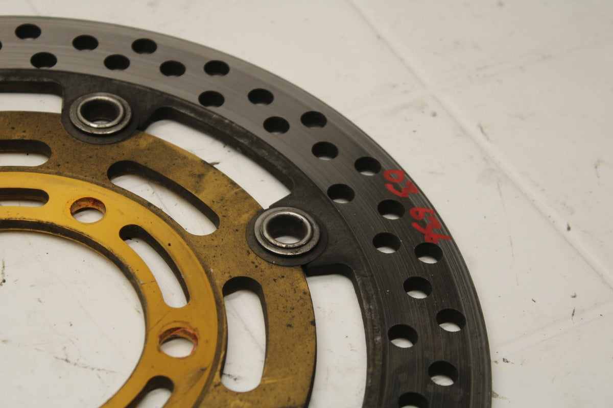 03-04 KAWASAKI NINJA ZX6R 636 FRONT LEFT RIGHT BRAKE ROTORS DISCS BB06