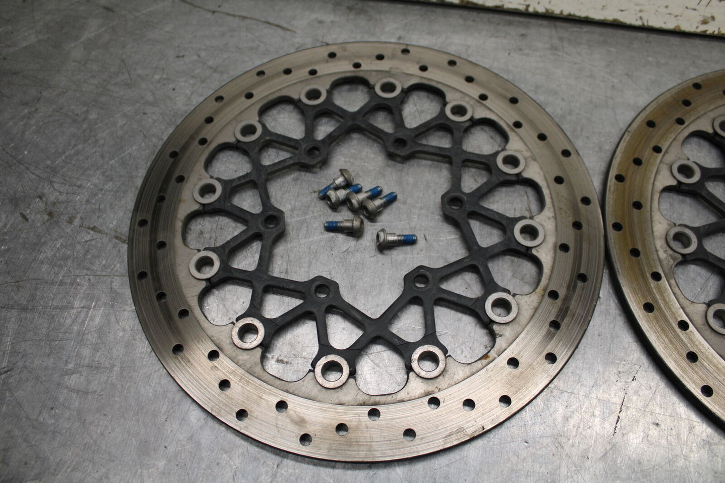 11-24 SUZUKI GSXR750 FRONT LEFT RIGHT BRAKE ROTORS DISCS 59210-37H01 BB714