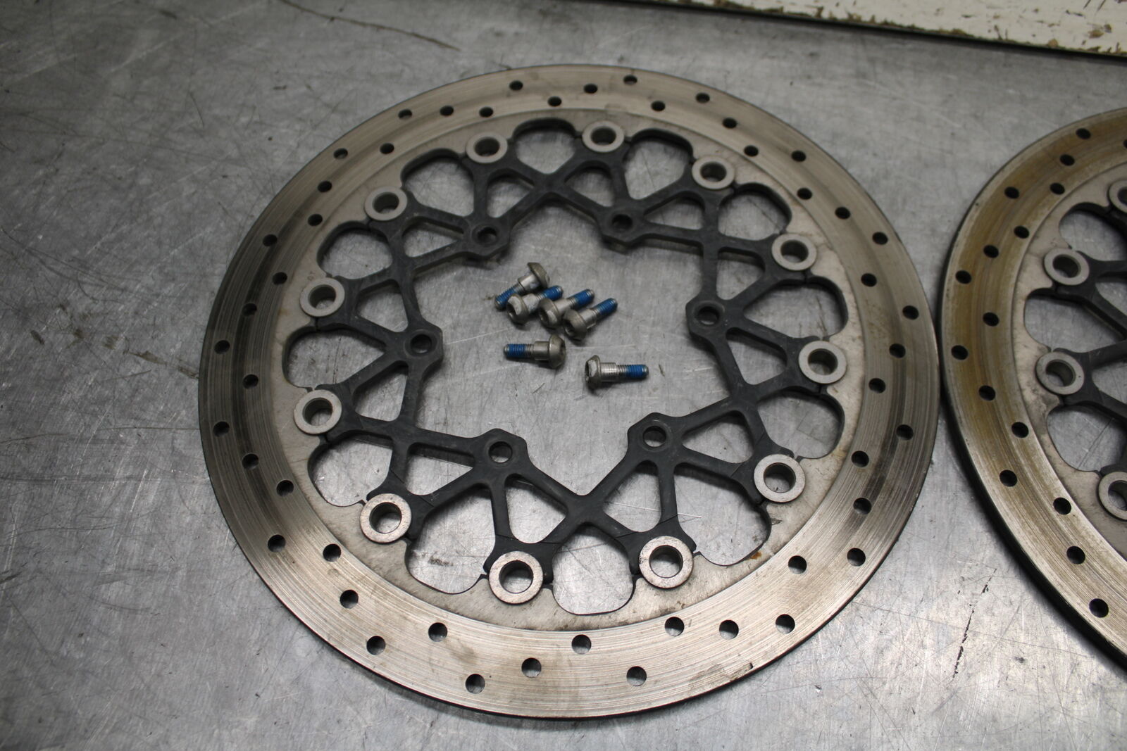 11-24 SUZUKI GSXR750 FRONT LEFT RIGHT BRAKE ROTORS DISCS 59210-37H01 BB714