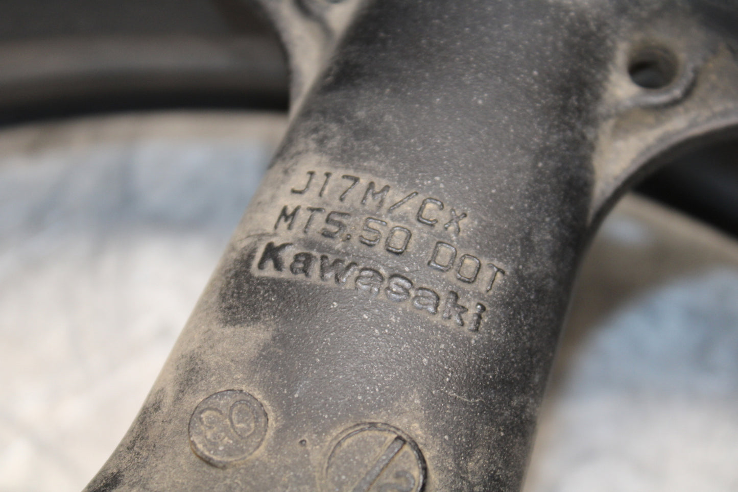 03-04 KAWASAKI NINJA ZX6R 636 REAR WHEEL BACK RIM BB85