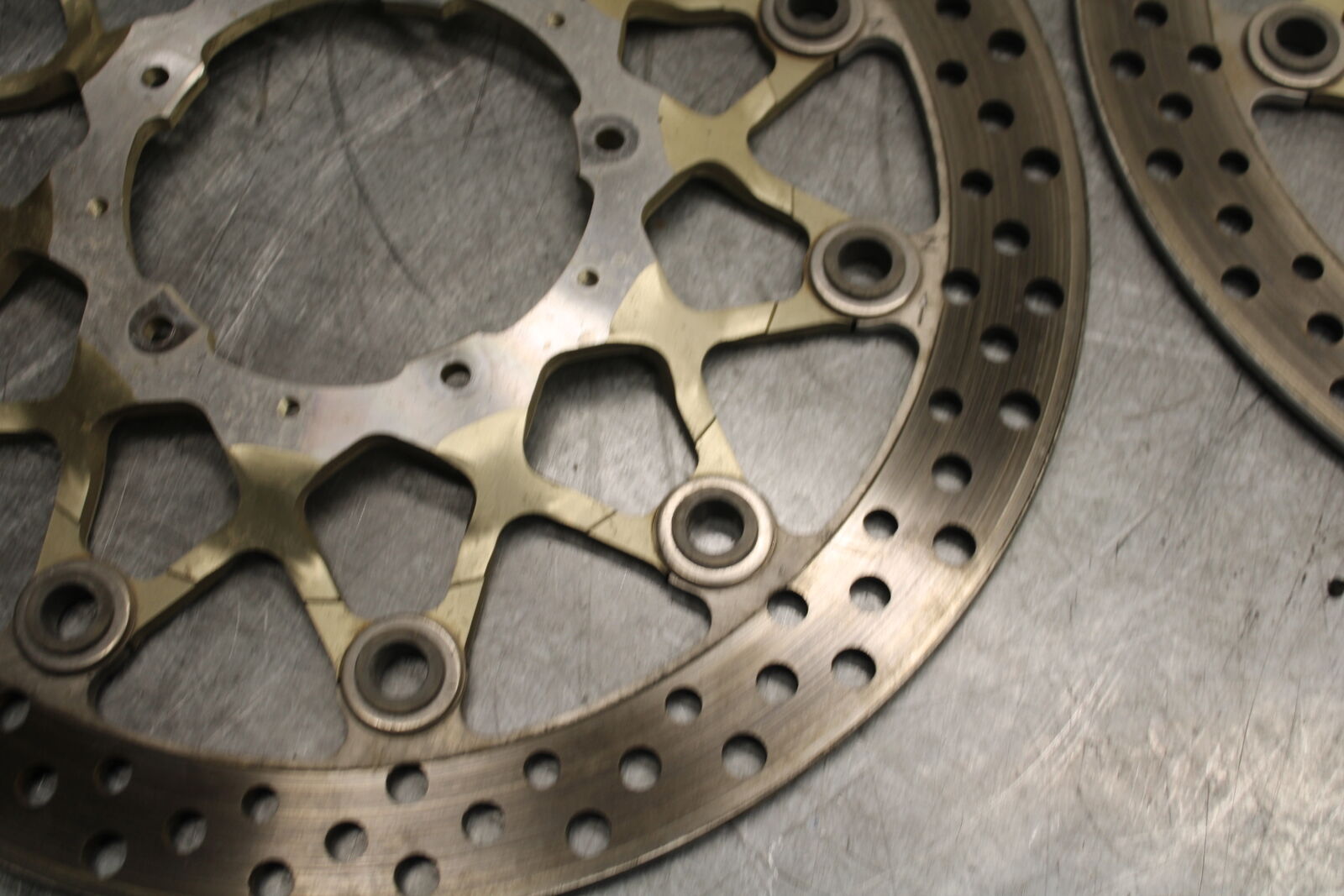17-21 HONDA CBR1000RR SP FRONT LEFT RIGHT BRAKE ROTORS DISCS BB681